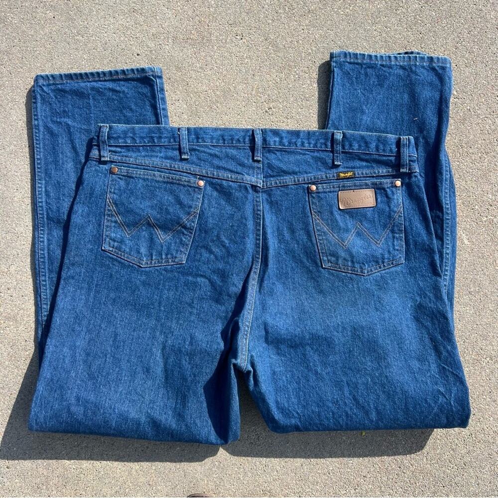 Wrangler 13MWZ 46x34 Original Fit Cowboy Cut Blue Jeans